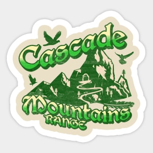 Cascade Mountains Graphic, North Cascades Hiking , Camping Lover Gift, Vacation Holiday Forest for him her woman Sticker